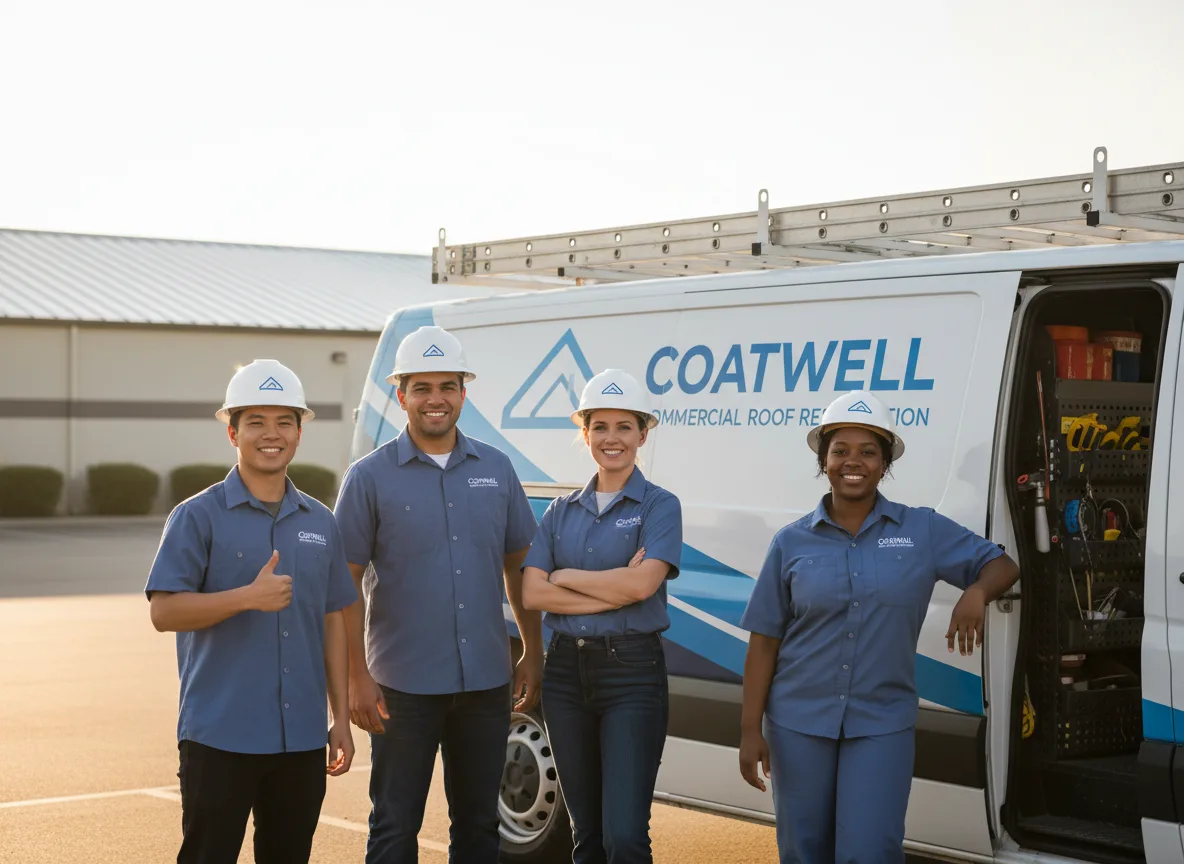 Commercial roof coating company in Stanley, WI