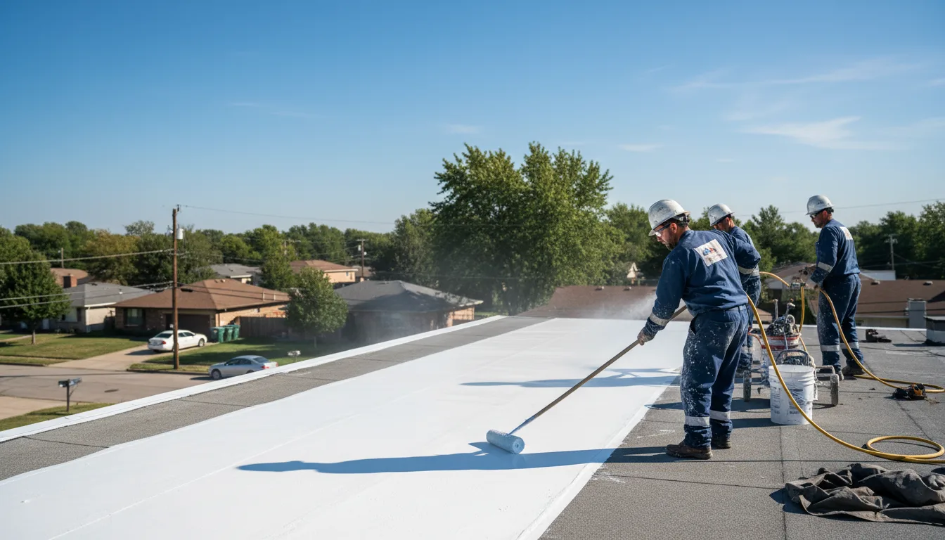 Commercial roof coating in Stanley, WI near me